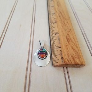 Sterling Silver Oval Pendant